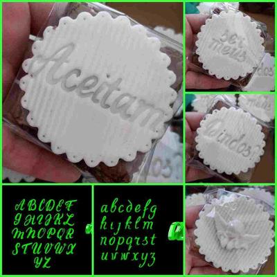 Marcador Alfabeto Letras Cursivas (maiúsculo E Minúsculo) Mod 1 Tamanho 2 Cm