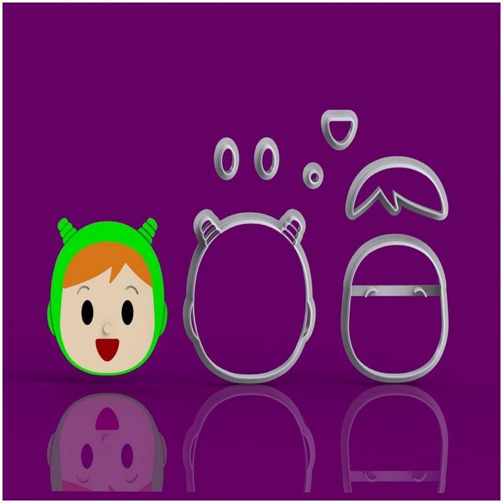 Cortador Kit Pocoyo - 6 Modelos Modulares Tamanho 6 Cm - 5