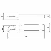 Faca Curva Desencapadora Isolada Iec 60900 - 7'' Tramontina Pro Tramontina - 3