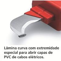 Faca Curva Desencapadora Isolada Iec 60900 - 7'' Tramontina Pro Tramontina - 5