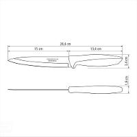 Faca Utility Tramontina Plenus Com Lâmina Em Aço Inox E Cabo De Polipropileno Preto 6" Tramontina - 3