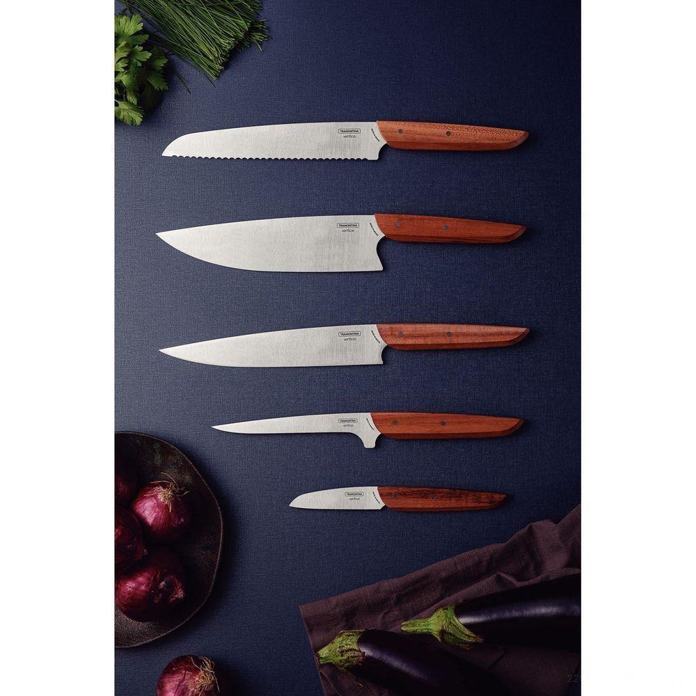 Faca Para Desossar Verttice Com Lâmina Em Aço Inox E Cabo De Madeira Natural 6" - 3