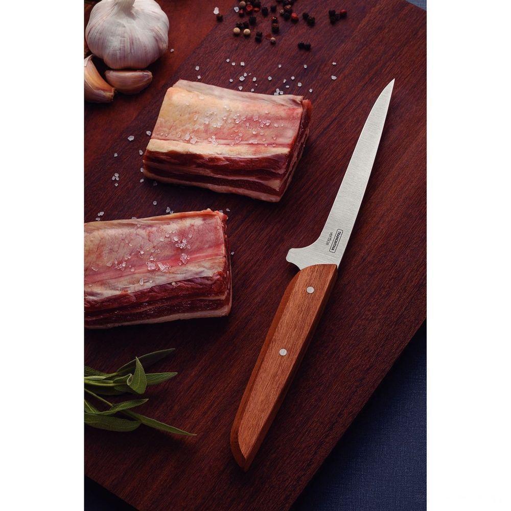 Faca Para Desossar Verttice Com Lâmina Em Aço Inox E Cabo De Madeira Natural 6" - 4
