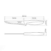 Faca Para Desossar Plenus Com Lâmina Em Aço Inox E Cabo De Polipropileno Cinza 5" - 7