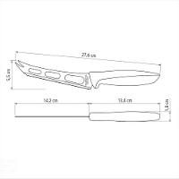 Faca Para Queijo Plenus Com Lâmina Em Aço Inox E Cabo De Polipropileno Preto 6" - 2
