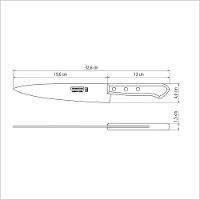Faca Peixeira Tramontina Com Lâmina Em Aço Carbono Com Cabo De Madeira 8" Tramontina - 4
