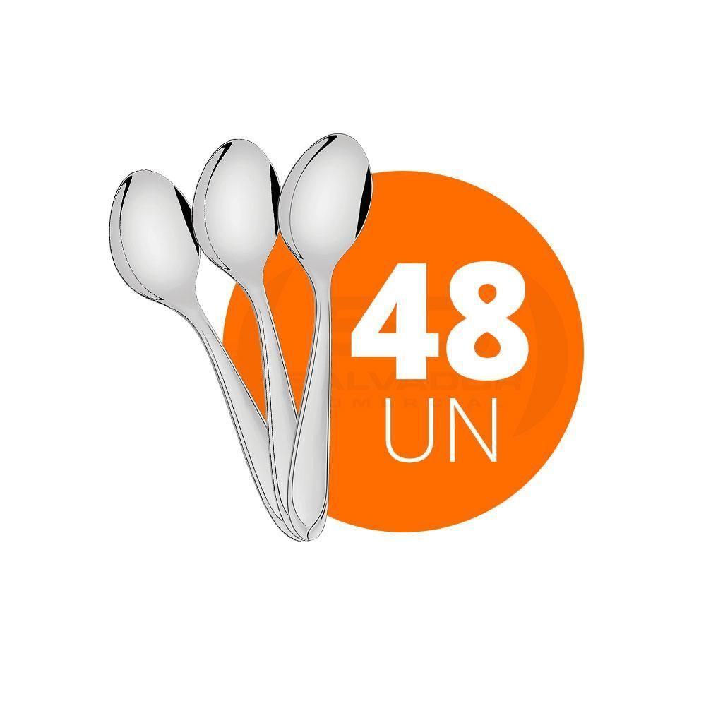 Kit - 48 Colheres De Sobremesa Luxo Laguna Em Aço Inox Csitop - Tramontina - 2