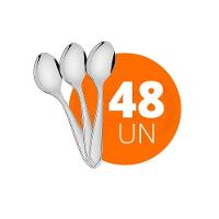 Kit - 48 Colheres De Sobremesa Luxo Laguna Em Aço Inox Csitop - Tramontina - 2