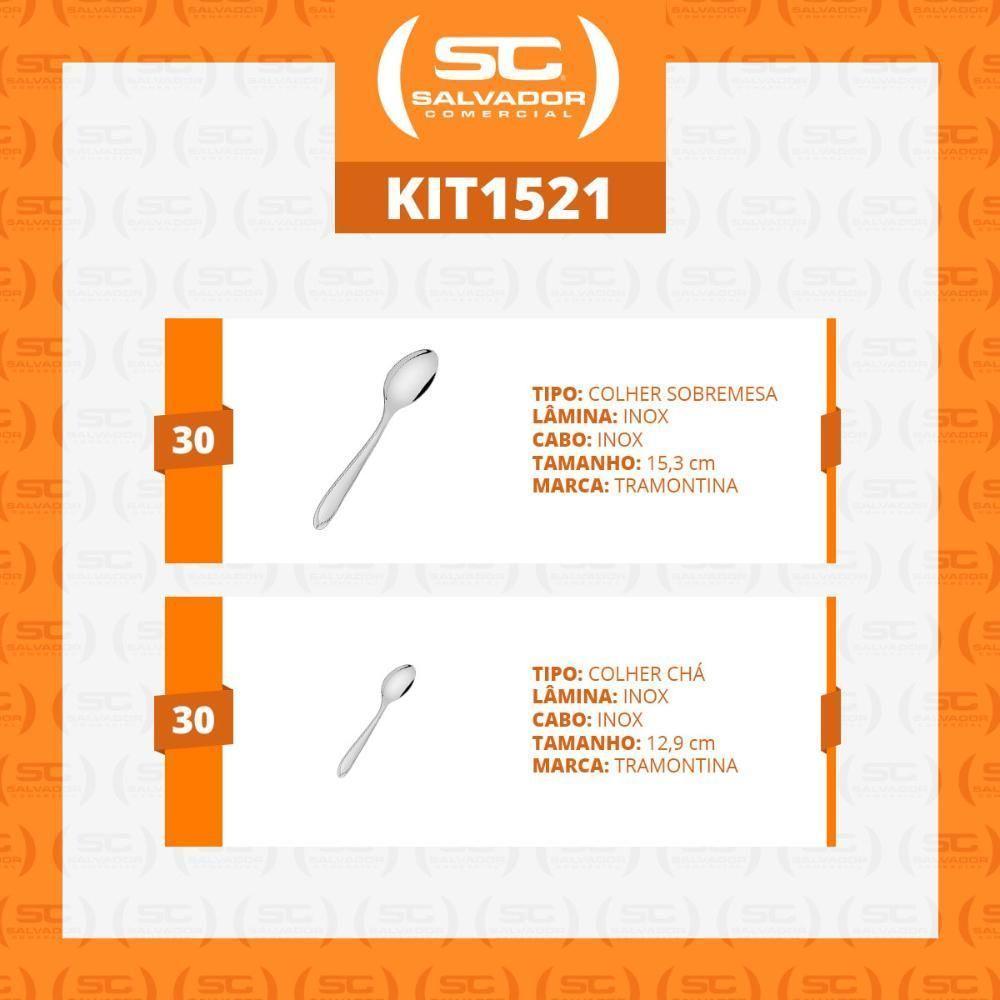 Conjunto Chá E Sobremesa Laguna 60 Peças Luxo Totalmente Em Aço Inox Itop - Tramontina - 5