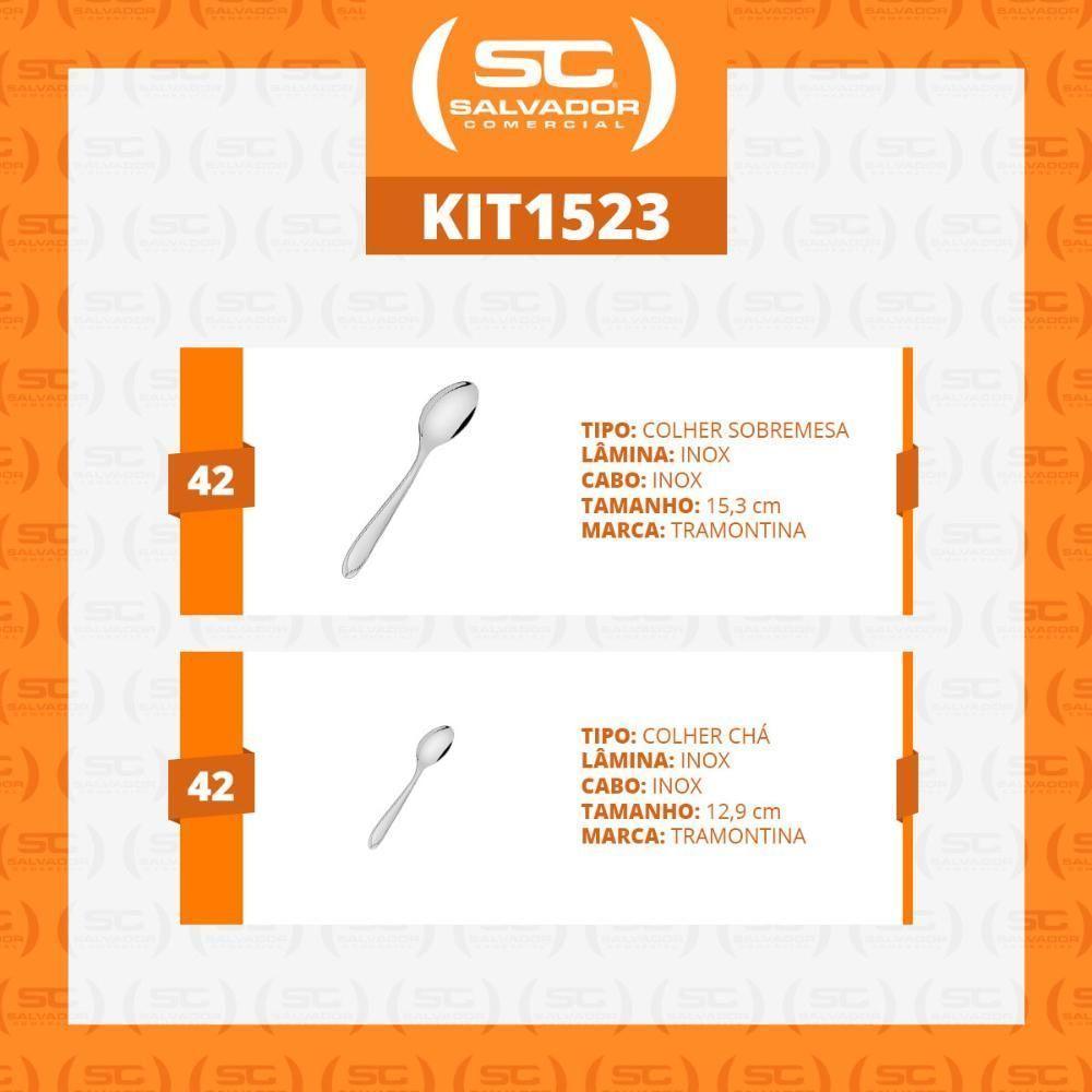 Conjunto Chá E Sobremesa Laguna 84 Peças Luxo Totalmente Em Aço Inox Itop - Tramontina - 4