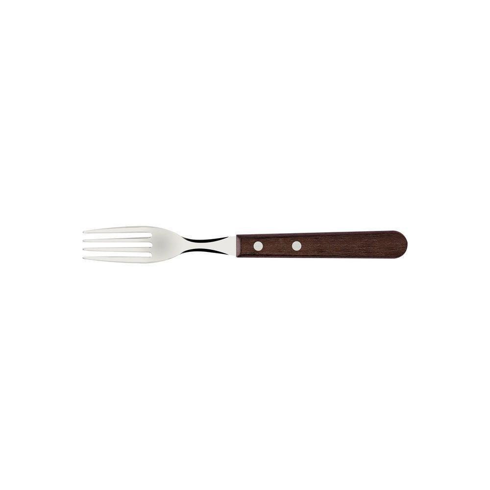 Garfo Jumbo Lâmina Aço Inox Tramontina Cabo Madeira Natural Tramontina - 1