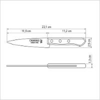 Faca Peixeira Tramontina Carbono Com Lâmina Em Aço Carbono Com Cabo De Madeira 5" Tramontina - 4