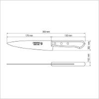 Faca Peixeira Tramontina Com Lâmina Em Aço Carbono Com Cabo De Madeira 7" Tramontina - 2