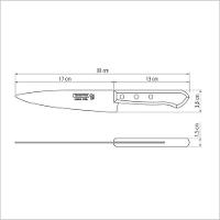 Faca Peixeira Tramontina Com Lâmina Em Aço Carbono Com Cabo De Madeira 7" Tramontina - 4