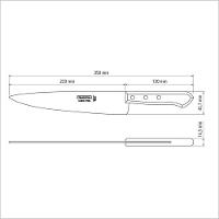 Faca Peixeira Tramontina Com Lâmina Em Aço Carbono Com Cabo De Madeira 9" Tramontina - 3