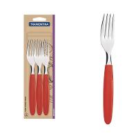 Conjunto De Garfos De Mesa Ipanema Com Lâminas Em Aço Inox E Cabos De Polipropileno Verme - 1