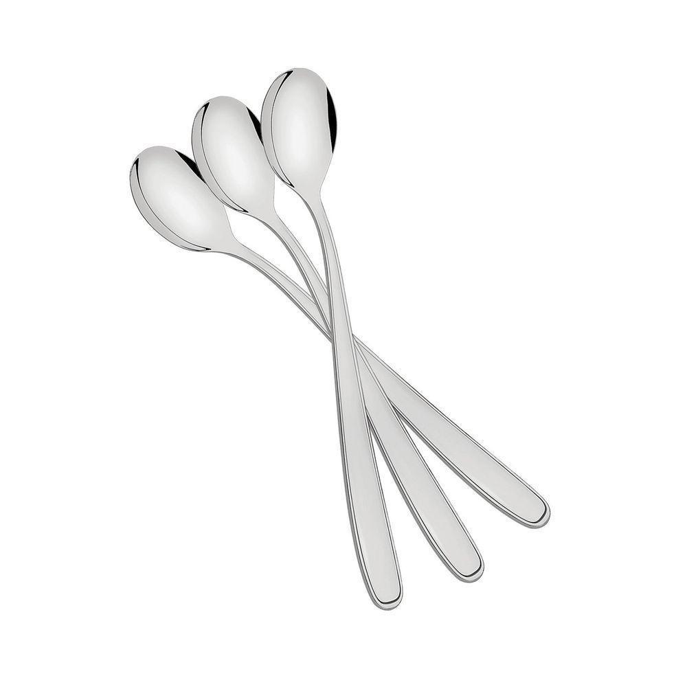 Conjunto De Colheres Para Refresco Tramontina Maresias Aço Inox 3 Pç. Tramontina - 1