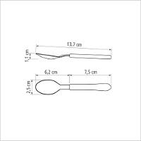 Colher Para Chá Tramontina Leme Com Lâmina Em Aço Inox E Cabo De Polipropileno Preto Tramontina - 3