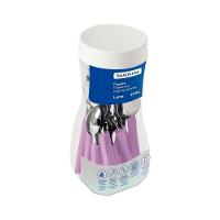 Faqueiro Leme Com Lâminas Em Aço Inox E Cabos De Polipropileno Lavanda 20 Peças - 2