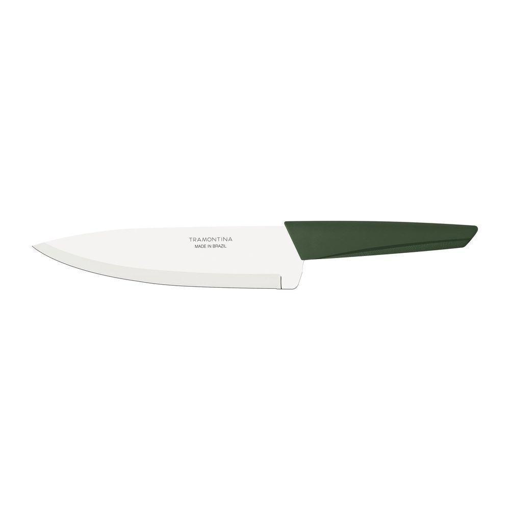 Faca Chef Lyf Com Lâmina Em Aço Inox E Cabo De Polipropileno Pcr Verde Natureza 7" - 1
