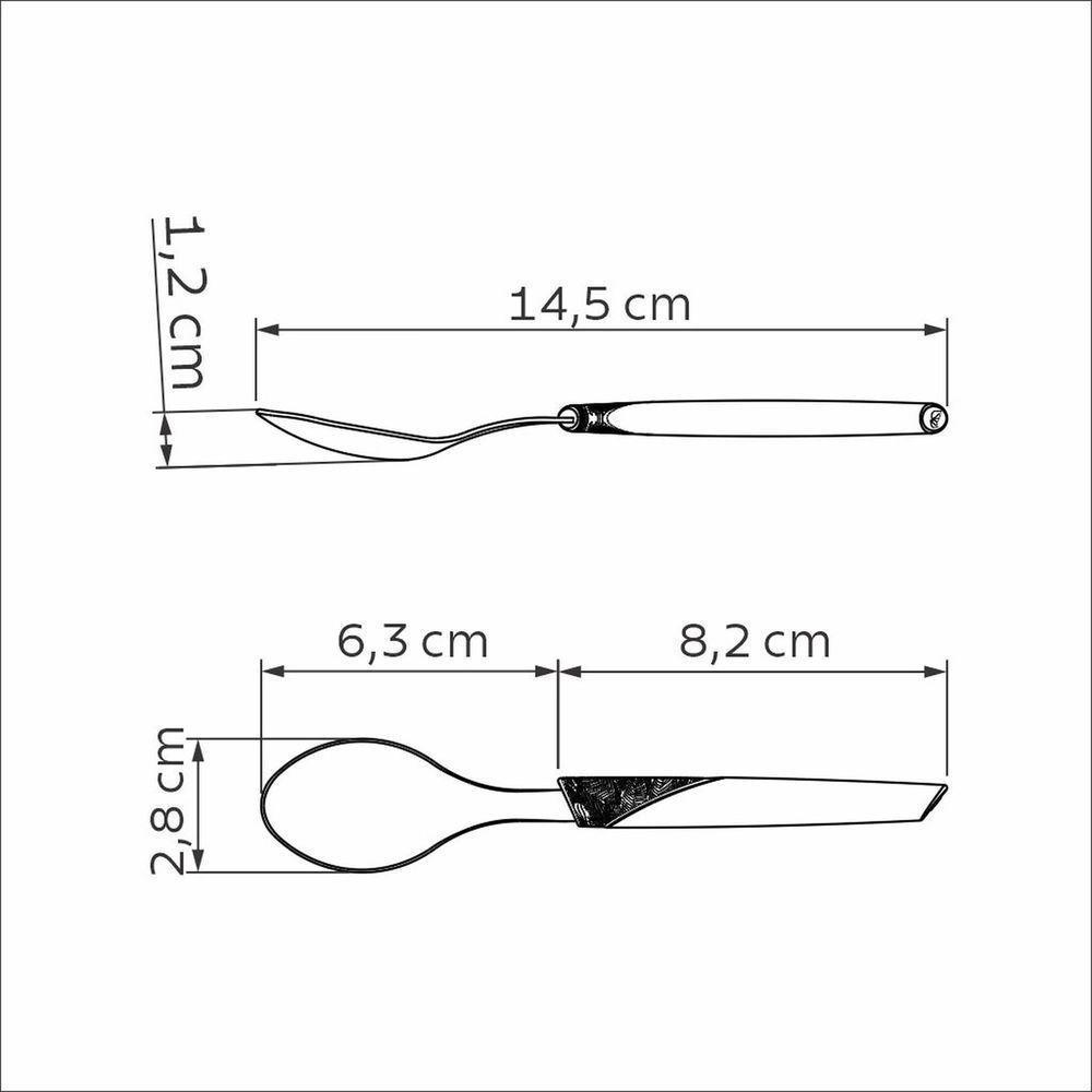 Colher De Chá Lyf Com Lâmina Em Aço Inox E Cabo De Polipropileno Pcr Verde Natureza - 6