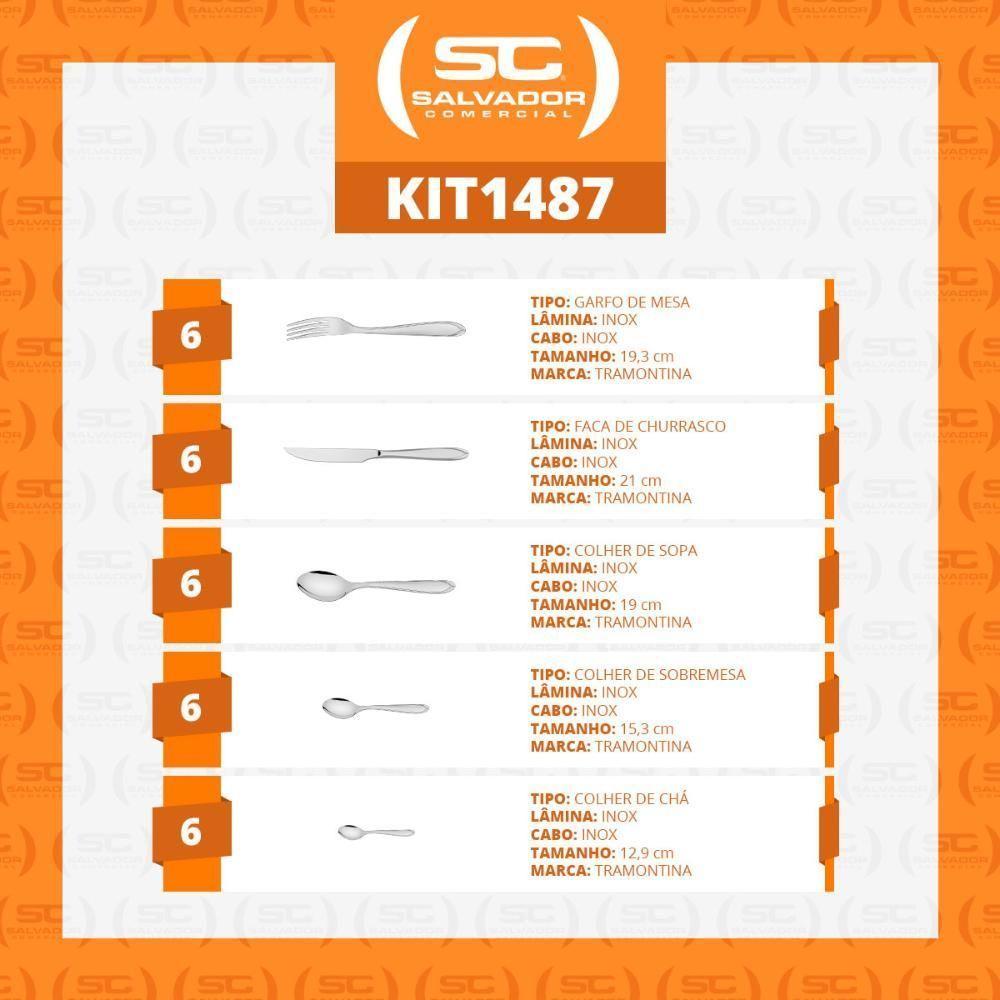 Faqueiro Laguna Com 30 Peças Luxo Totalmente Em Aço Inox Itop - Tramontina - 2