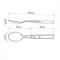 Colher De Mesa Tramontina Com Lâmina Em Aço Inox E Cabo Em Madeira Polywood Vermelho Tramontina - 2