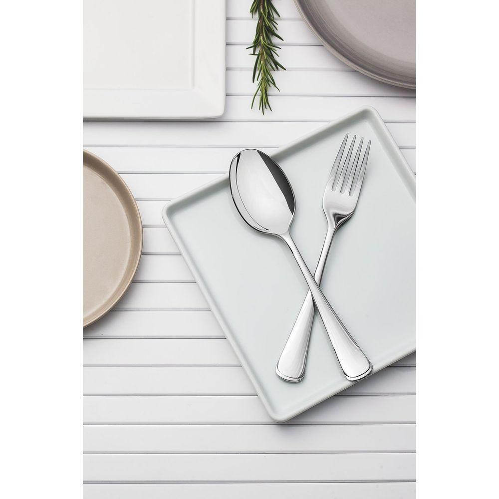 Faqueiro Mônaco Em Aço Inox Com Facas De Mesa Acabamento Alto Brilho Com Detalhes No Cabo - 2