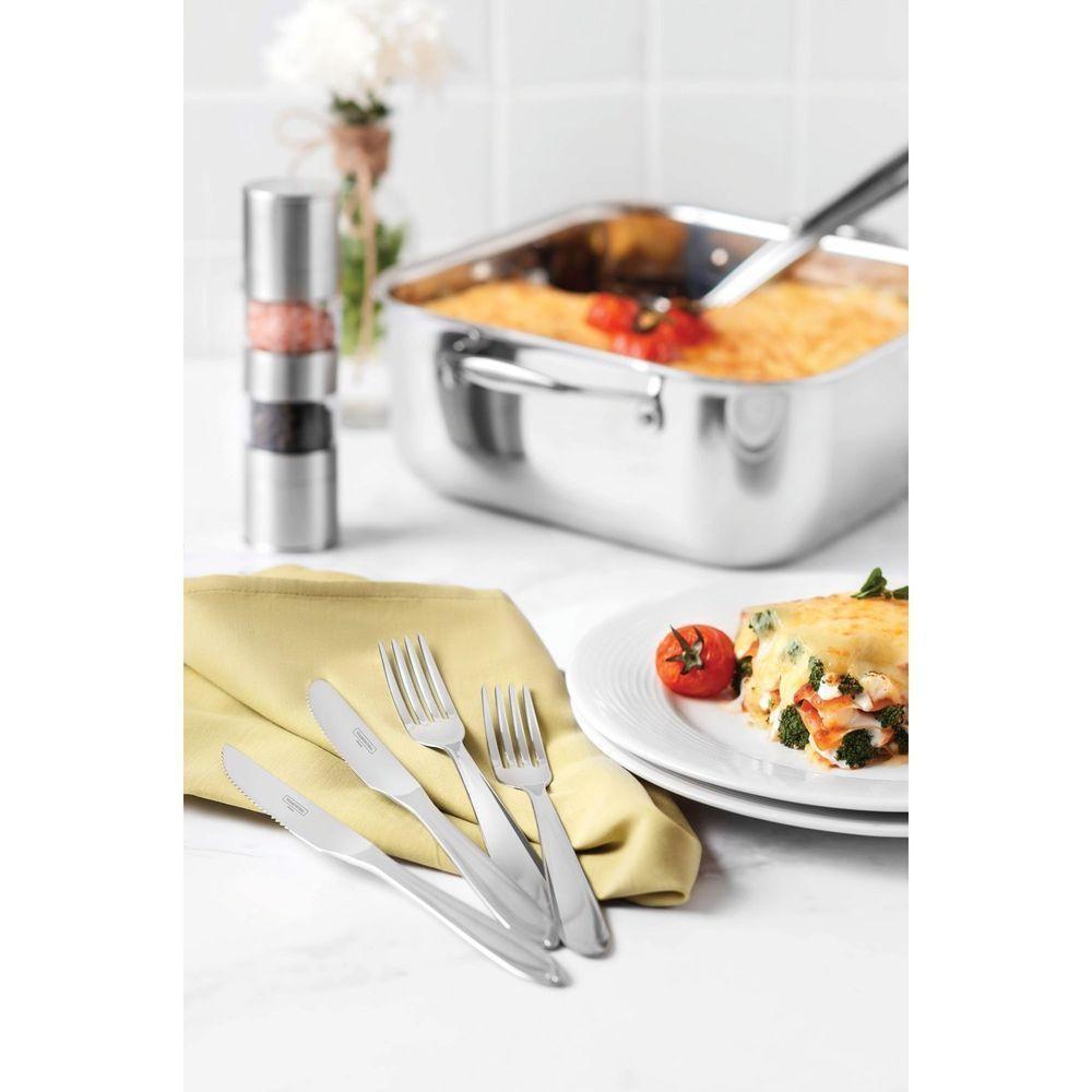 Faqueiro Laguna Em Aço Inox Com Facas De Churrasco Acabamento Em Brilho Com Detalhes No C - 3