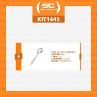 Kit - 6 Colheres De Sobremesa Luxo Laguna Em Aço Inox Csitop - Tramontina