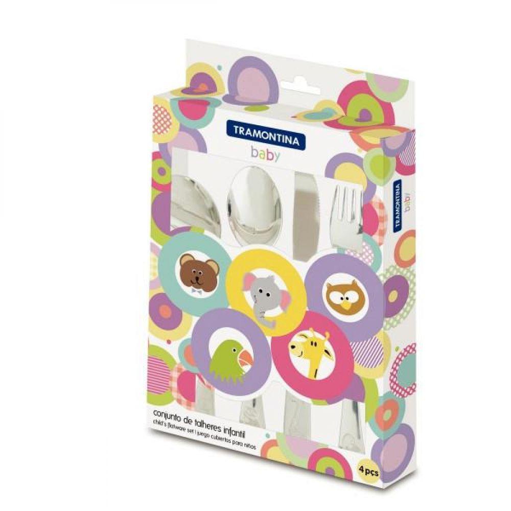 Jogo de Talheres Infantil Tramontina Baby em Aço Inox - 2
