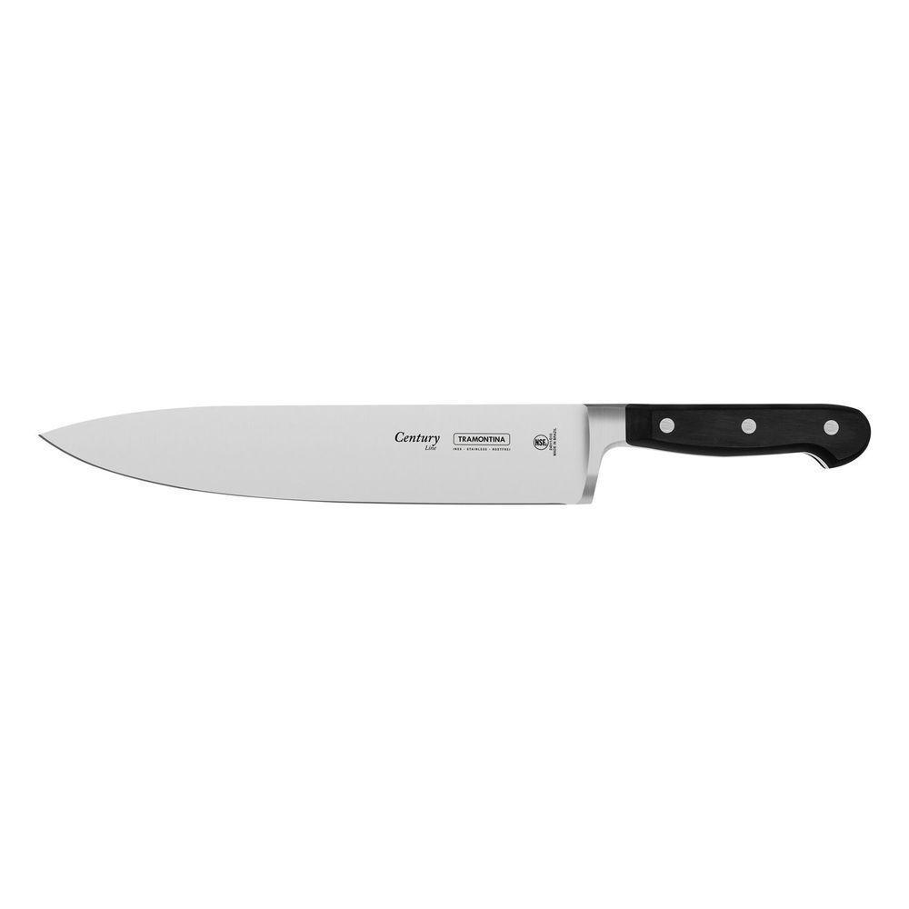 Faca Chef Century Com Lâmina Em Aço Inox E Cabo De Policarbonato E Fibra De Vidro 10" - 1