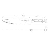 Faca Chef Century Com Lâmina Em Aço Inox E Cabo De Policarbonato E Fibra De Vidro 10" - 2