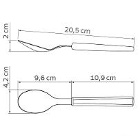 Colher De Mesa Casa Natal Com Lâmina De Aço Inox E Cabo De Polipropileno Vermelho - 3