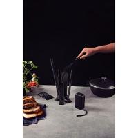 Jogo De Facas Nygma Com Lâmina Em Aço Inox E Cabos De Polipropileno Preto Com Suporte E C - 7