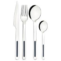 Faqueiro Tramontina Vik Em Aço Inox Com Detalhes Em Polipropileno ônix 24 Peças Tramontina - 3