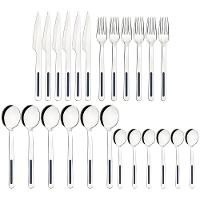 Faqueiro Tramontina Vik Em Aço Inox Com Detalhes Em Polipropileno ônix 24 Peças Tramontina - 7