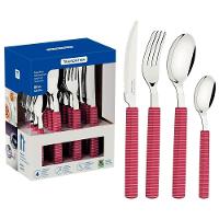 Faqueiro Bliss Com Lâminas Em Aço Inox E Cabos De Polipropileno Viva Magenta 16 Peças - 11