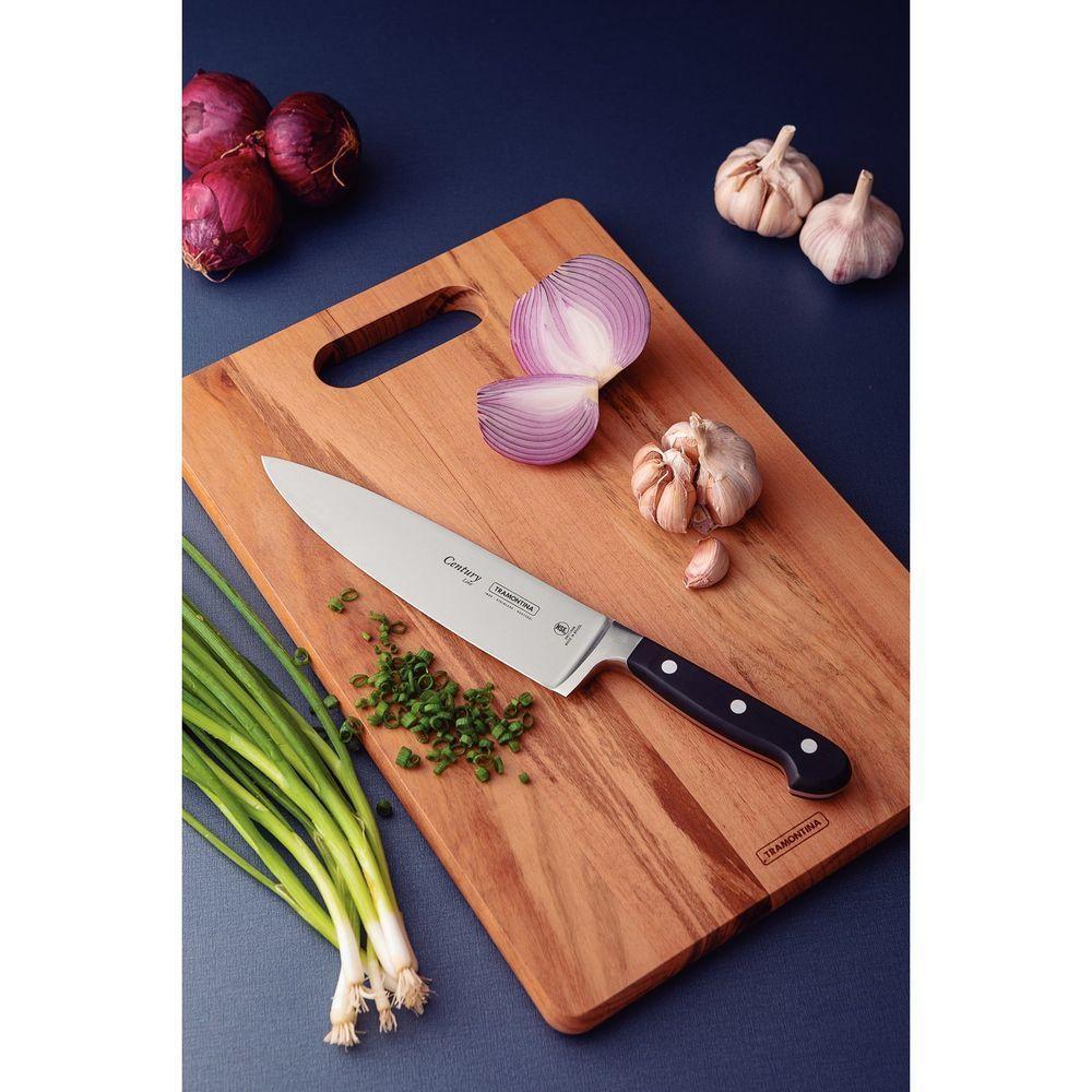 Faca Chef Century Com Lâmina Em Aço Inox E Cabo De Policarbonato E Fibra De Vidro 8" - 6