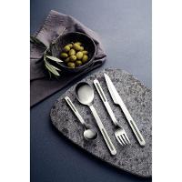 Faqueiro Tramontina Vik Em Aço Inox Com Detalhes Em Polipropileno Oliva 24 Peças Tramontina - 7