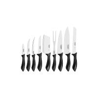 Jogo De Facas Affilata Com Lâmina Em Aço Inox E Cabo De Polipropileno Preto 9 Peças - 1