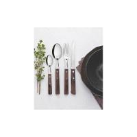 Faqueiro Tramontina Polywood Com Lâminas Em Aço Inox E Cabos De Madeira Castanho 24 Peças Tramontina - 6