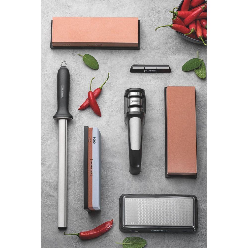Afiador De Facas Tramontina Profio Diamantado Com Suporte Em Abs E Aço Inox Tramontina - 2