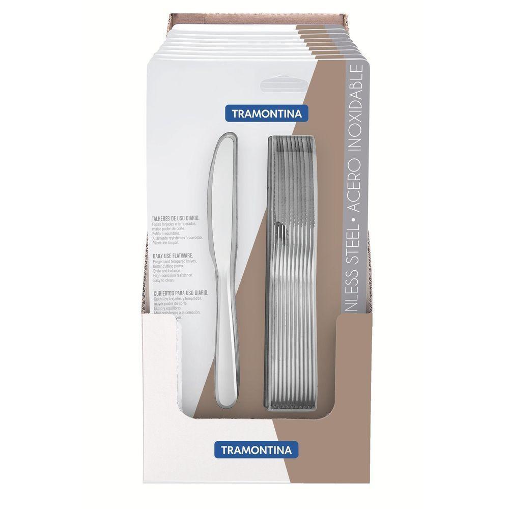 Conjunto De Facas De Mesa Angra Tramontina Em Aço Inox 12 Peças Tramontina - 2