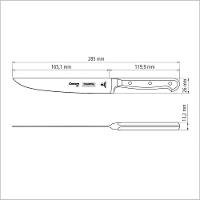 Faca Para Cozinha Century Com Lâmina Em Aço Inox E Cabo De Policarbonato E Fibra De Vidro