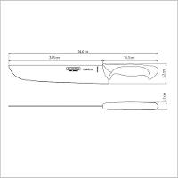 Faca Chef Tramontina Premium Com Lâmina Em Aço Inox E Cabo De Polipropileno Branco 10" Tramontina - 2