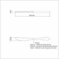 Faca De Mesa Tramontina Cannes Forjada Em Aço Inox Tramontina - 2