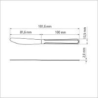Faca Para Sobremesa 3" Tramontina Búzios Em Aço Inox Tramontina - 2