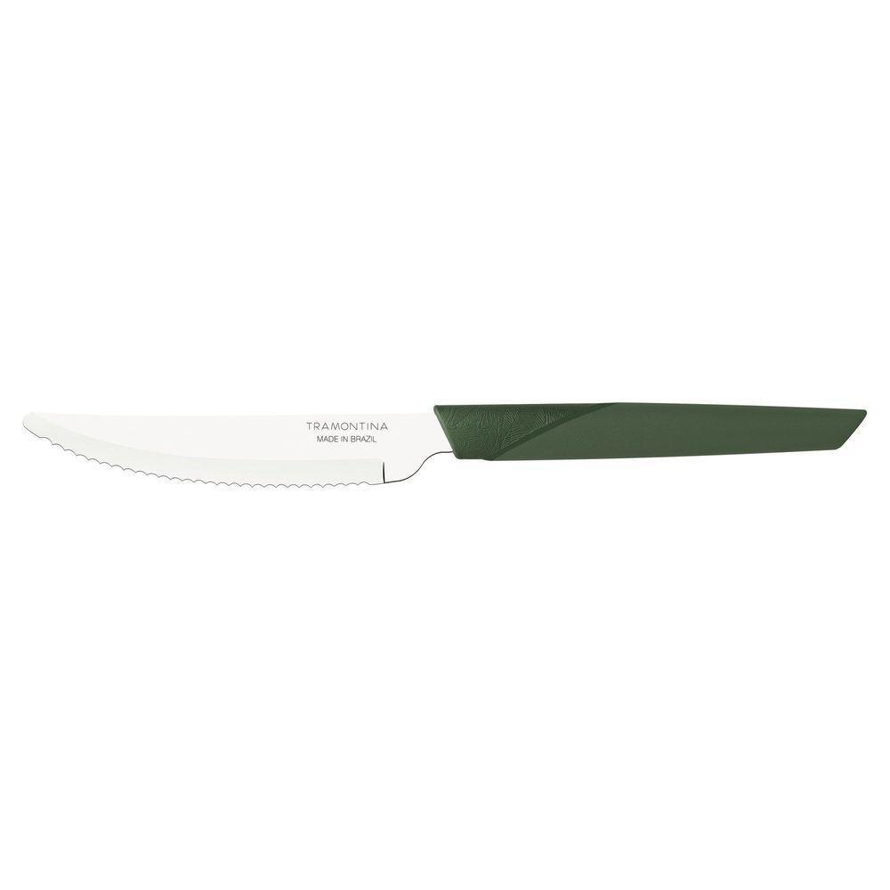 Faca De Mesa Lyf Com Lâmina Em Aço Inox E Cabo De Polipropileno Pcr Verde Natureza 4" - 1