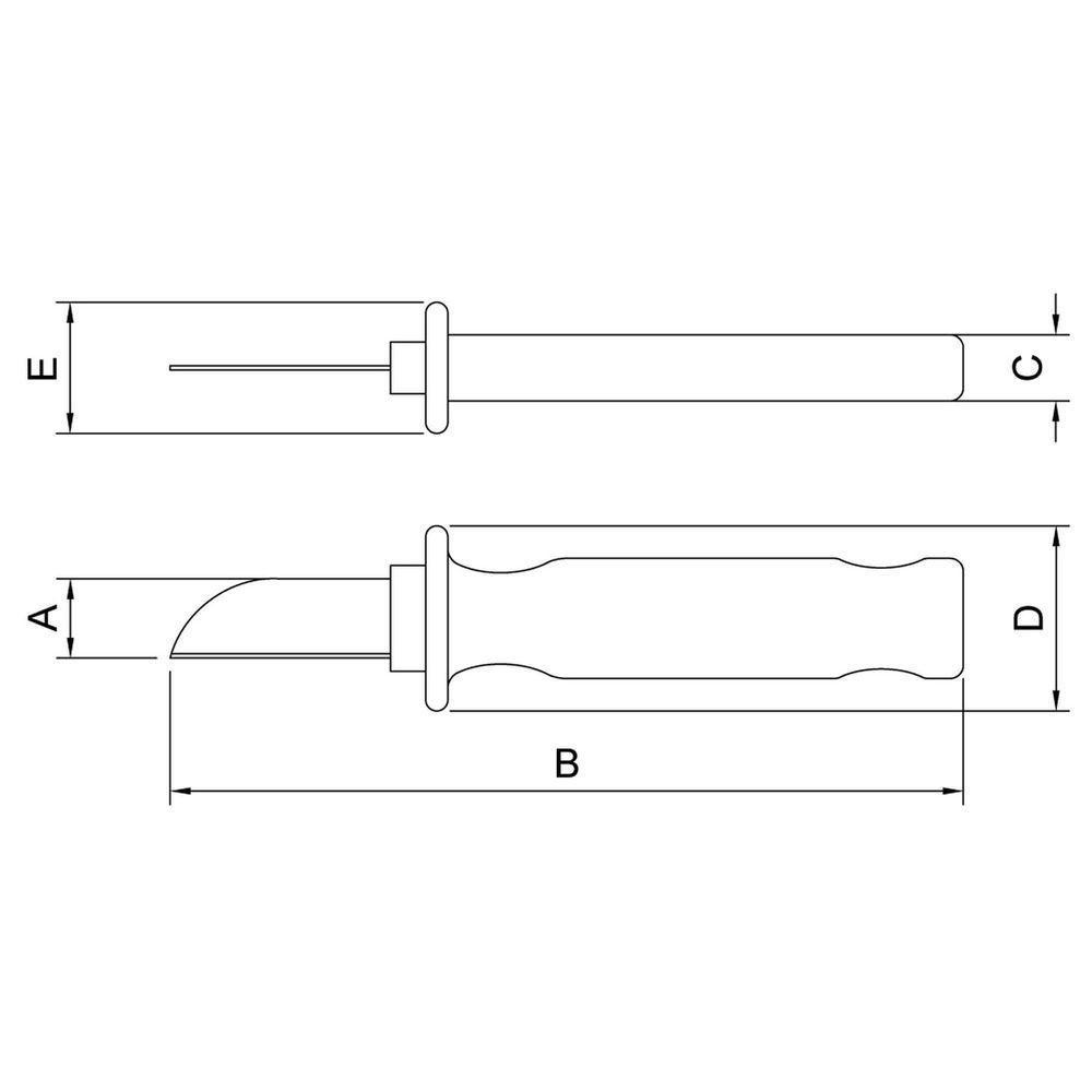 Faca Reta Desencapadora Isolada Iec 60900 - 7'' Tramontina Pro Tramontina - 2